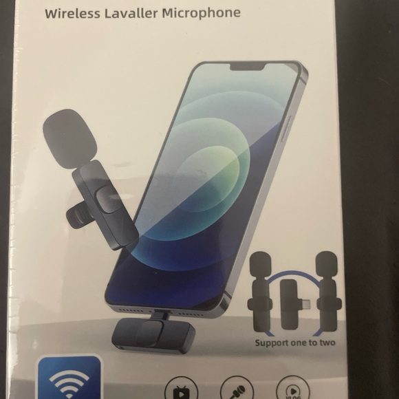 Black Wireless microphone for phone - Picture 1 of 2